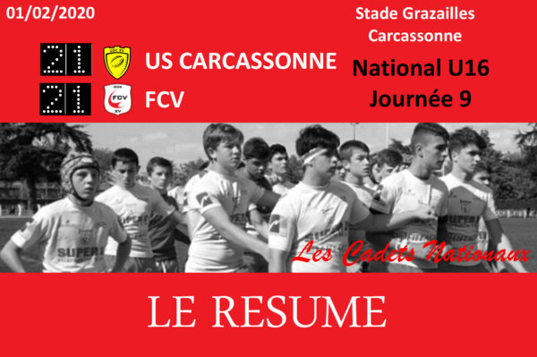 Cadets Nationaux : Carcassonne/FCV - Le Résumé