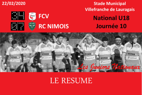 Juniors Nationaux : FCV/Nîmes - Le Résumé