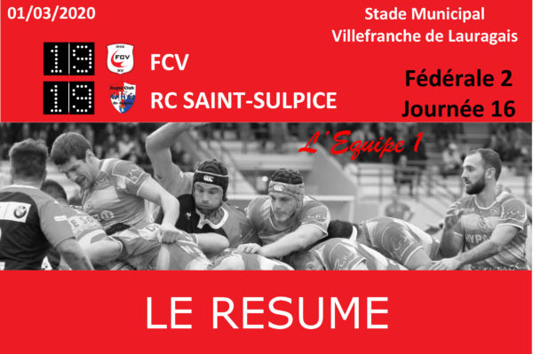 Fédérale 2 : FCV/Saint-Sulpice - Le Résumé