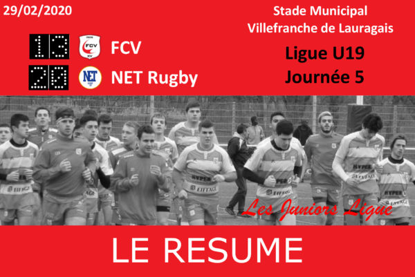 Juniors Ligue : FCV/NET Rugby - Le Résumé